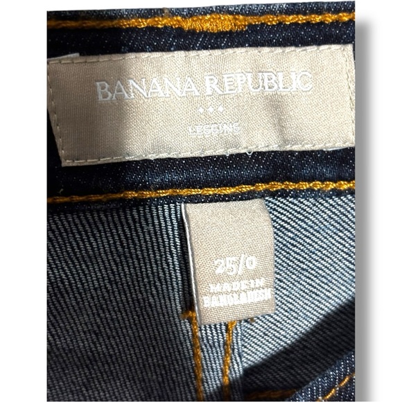 Banana Republic Dark Blue Low Waisted Straight Leg Skinny Jeans - Picture 7 of 12